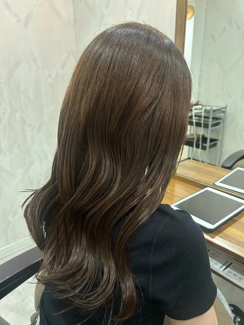 セミロング カット ヘアカラー トリートメント 町田 未希のヘアスタイル
