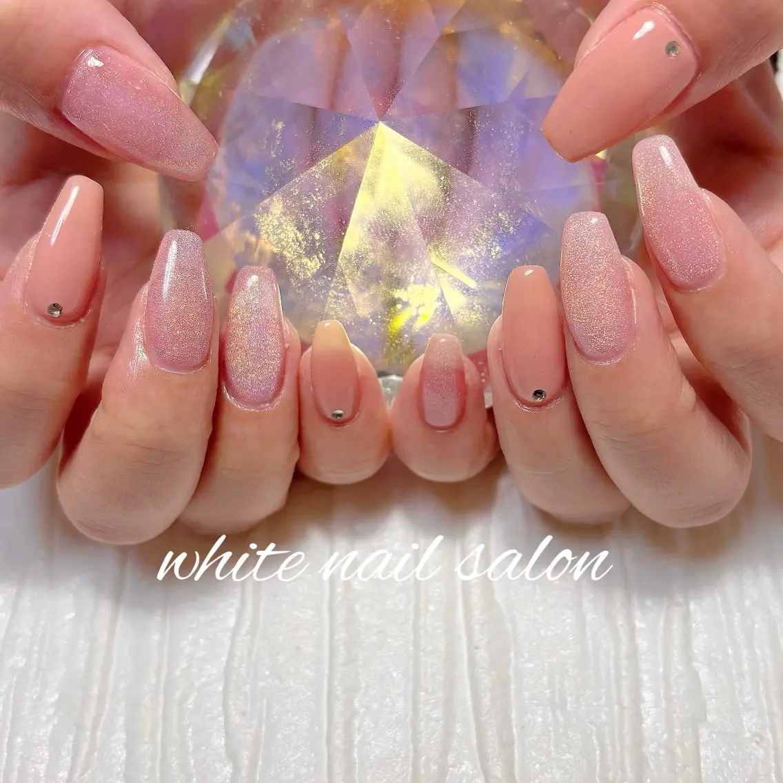 ネイル フットネイル ラメ(グリッター) ハンドネイル white nail salonのネイルデザイン