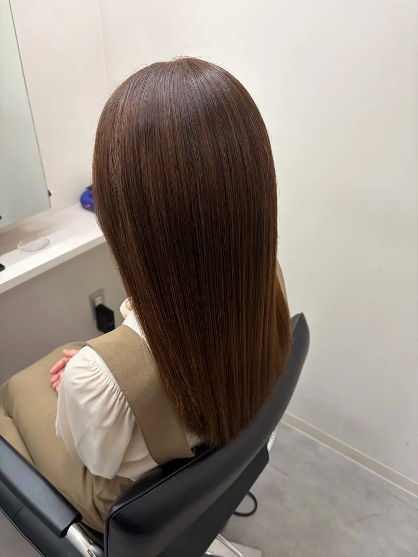 セミロング 髪質改善 縮毛矯正 ヘアカラー 縮毛矯正 トリートメント 髪質改善/縮毛矯正/ 艶カラー/登貴のヘアスタイル