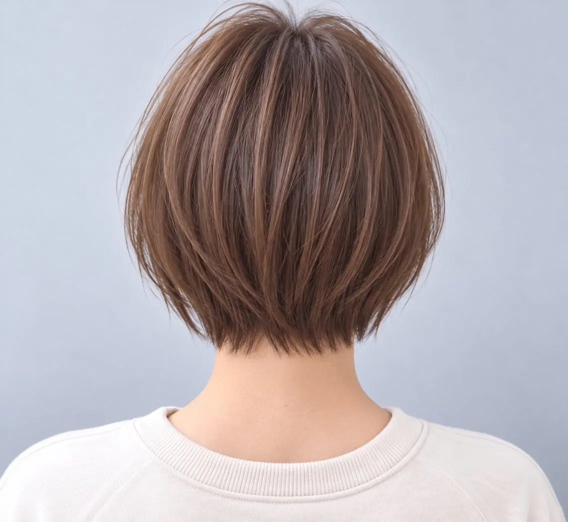 ショート カラー ケアカラー 髪質改善 ショートヘア カット ヘアカラー トリートメント ヘッドスパ 久木原 ゆりのヘアスタイル