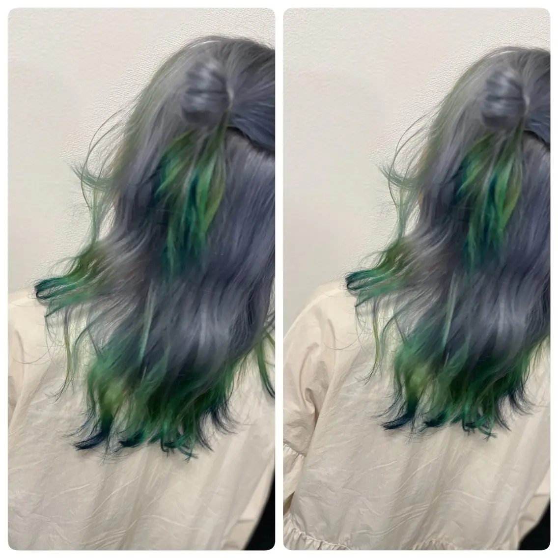 セミロング ヘアカラー 飯星慧斗 /ブリーチ、縮毛矯正のヘアスタイル
