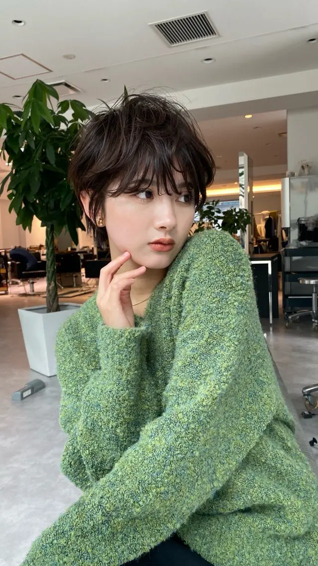 ショート 透明感カラー🌿‬ 似合わせ特化/‬荒砂のヘアスタイル