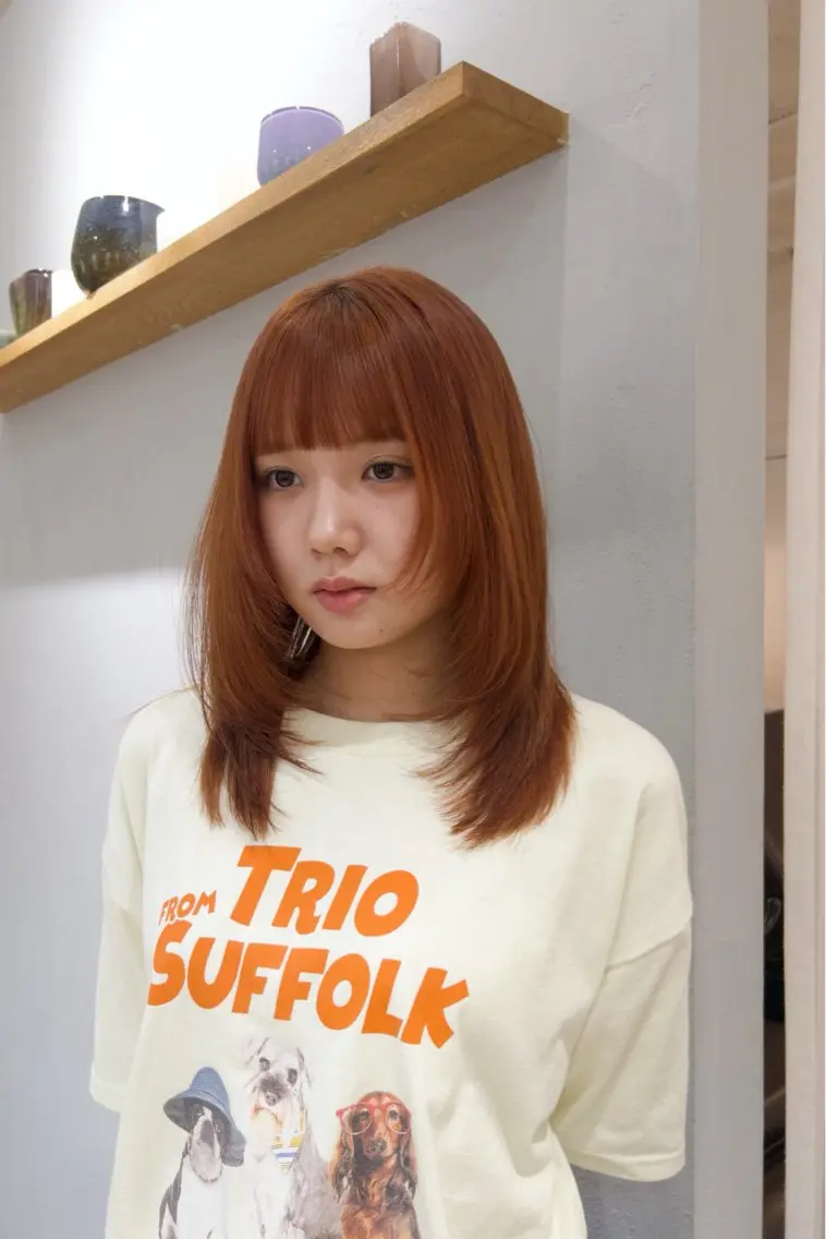 ミディアム カラー カット ヘアカラー トリートメント ❕マンツーマン施術❕ 🍊Moemiのヘアスタイル