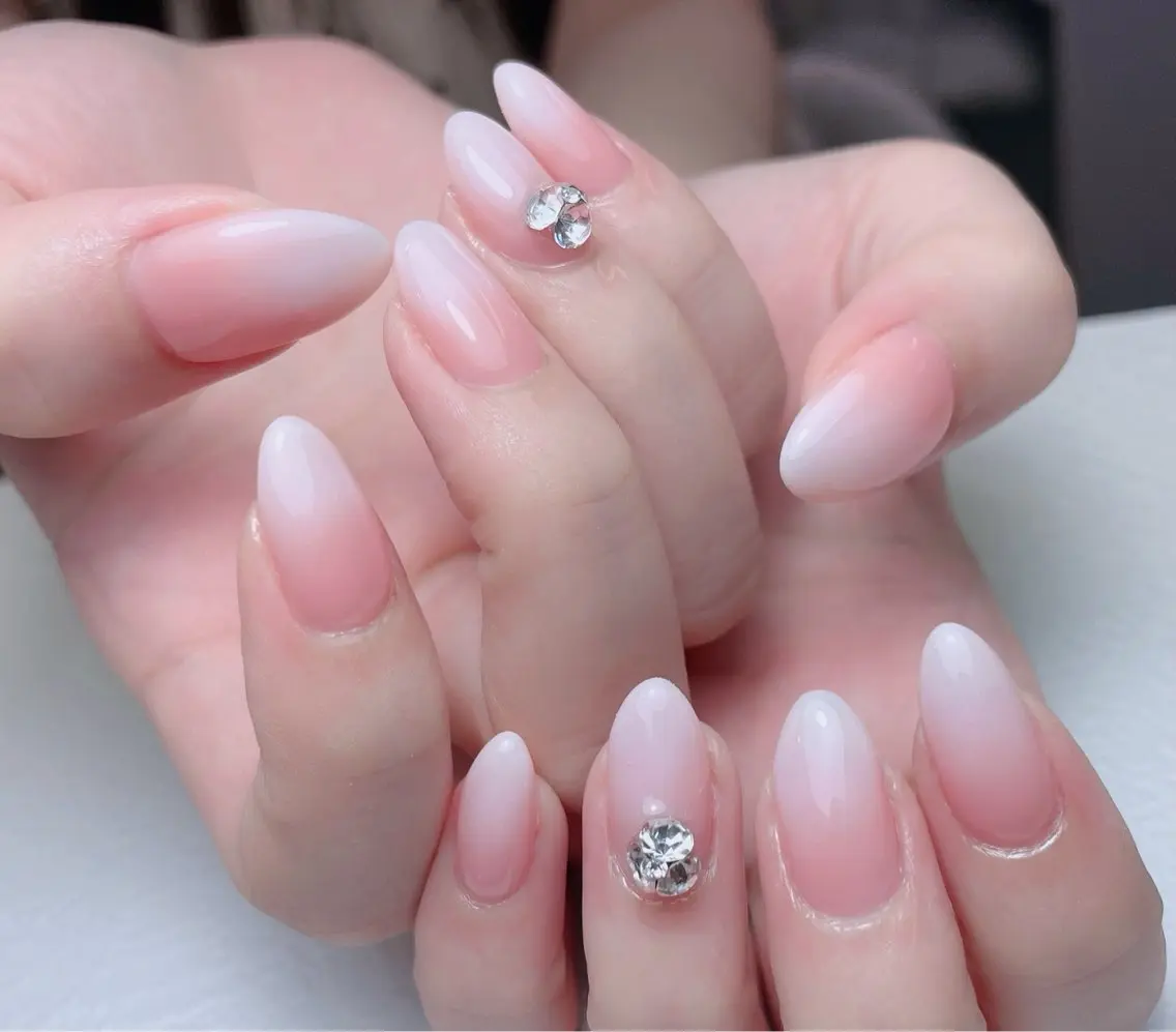 ネイル チークネイル 長さ出し フレンチネイル ジェルネイル 韓国ネイル 中野駅から2分 MEO NAILのネイルデザイン