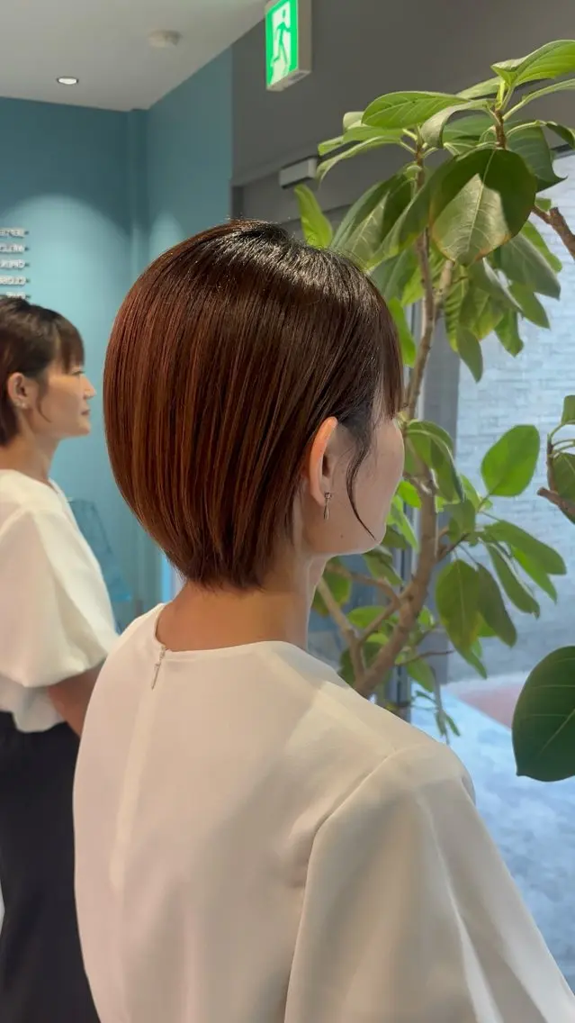 ショート JUMI/ショート/ ボブ/透明感カラー✨のヘアスタイル