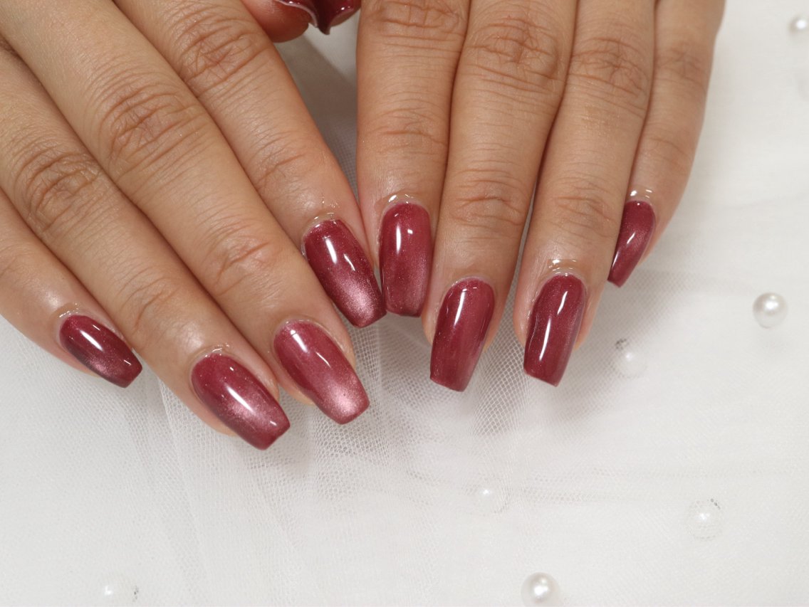 ネイル 長さ出し ロングネイル マグネットネイル ネイルチップ あいか✨新宿西口1分 パラジェルのネイルデザイン