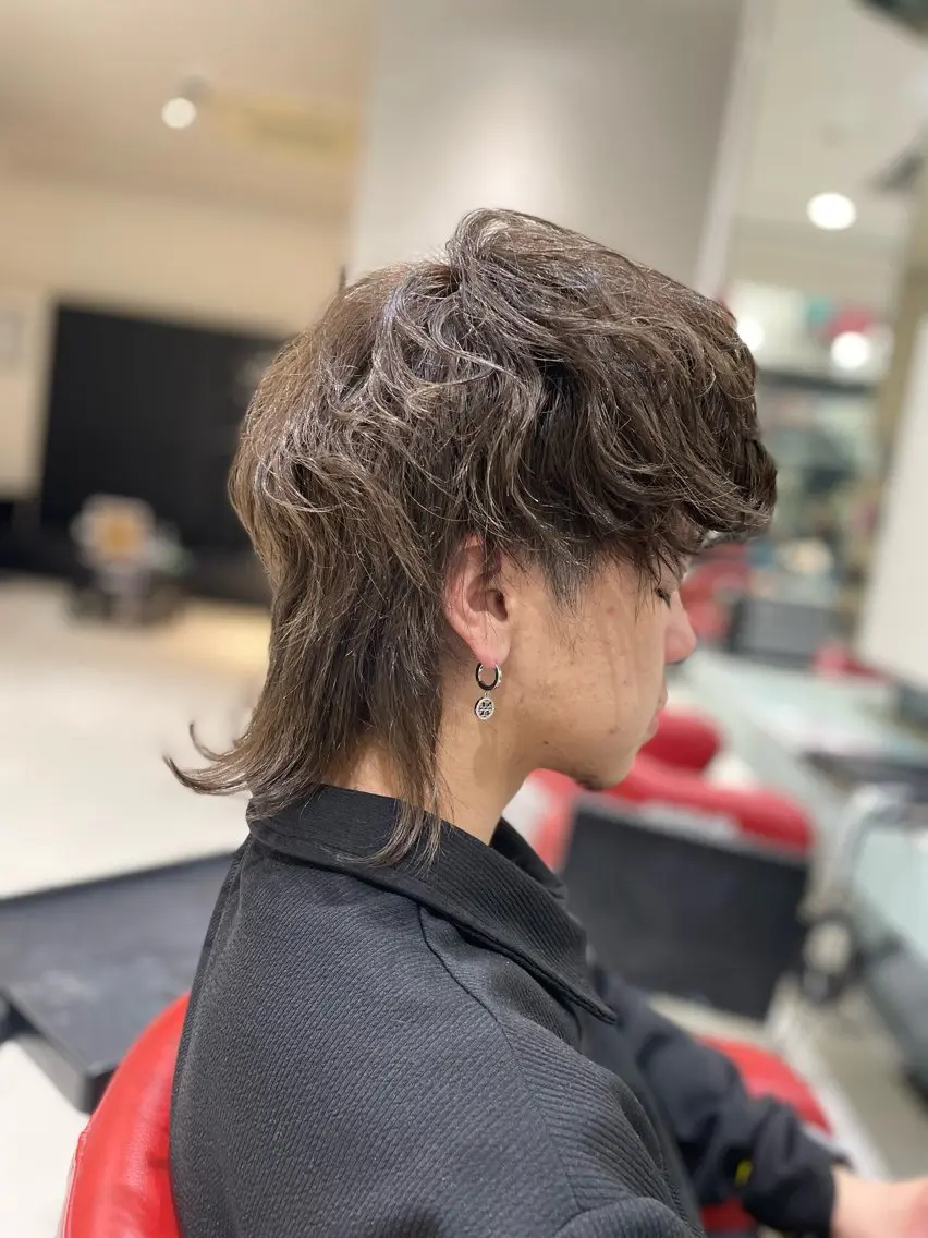 ショート パーマ メンズ カット パーマ NYNY南草津店 桂嵩太のヘアスタイル