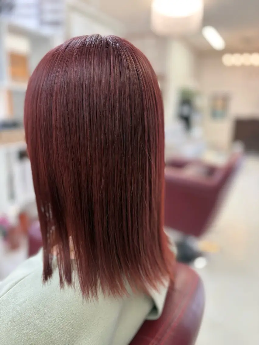 カラー レッドカラー ヘアカラー トリートメント CROSS⭐️ さいとうのヘアスタイル