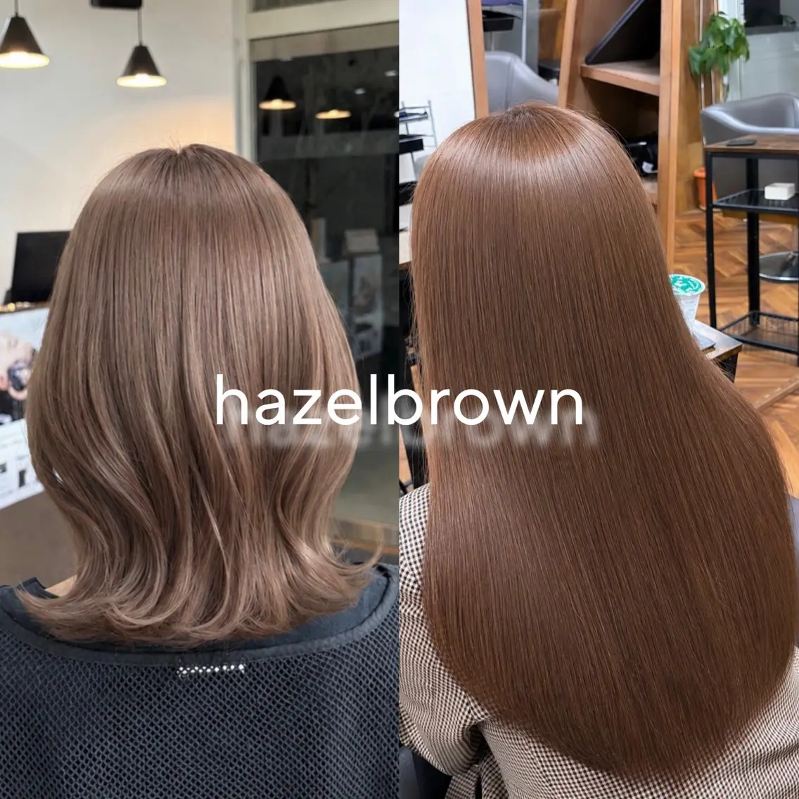 ロング ヘアカラー ALEAP こはるのヘアスタイル