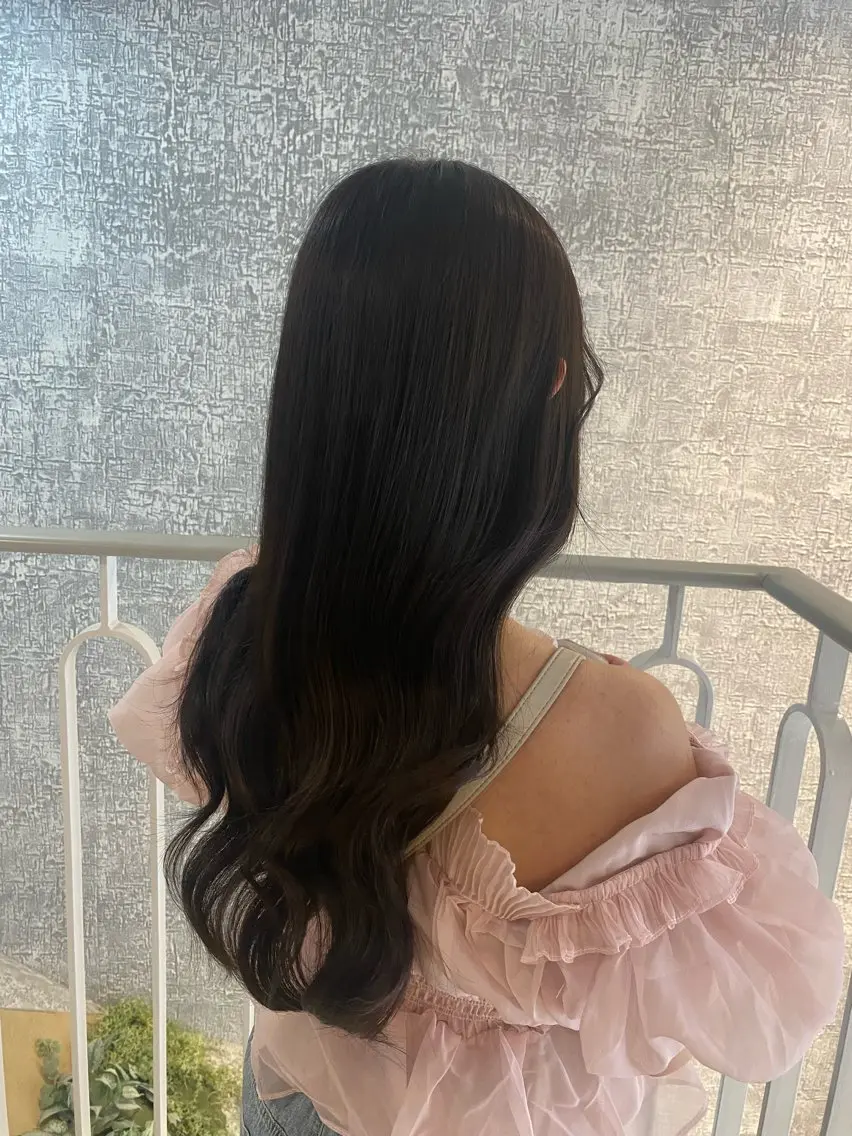 ロング カラー 橋本 彩のヘアスタイル