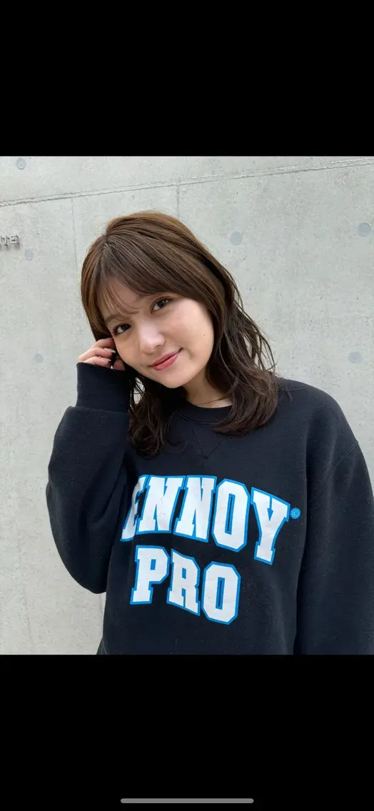 ミディアム カット ヘアカラー トリートメント 嶋佐 昌大 シマサマオのヘアスタイル