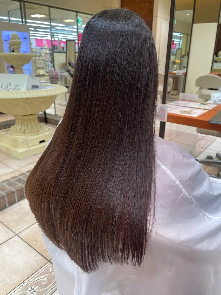 ロング 髪質改善 カット 縮毛矯正 カネヒラ リョウスケのヘアスタイル