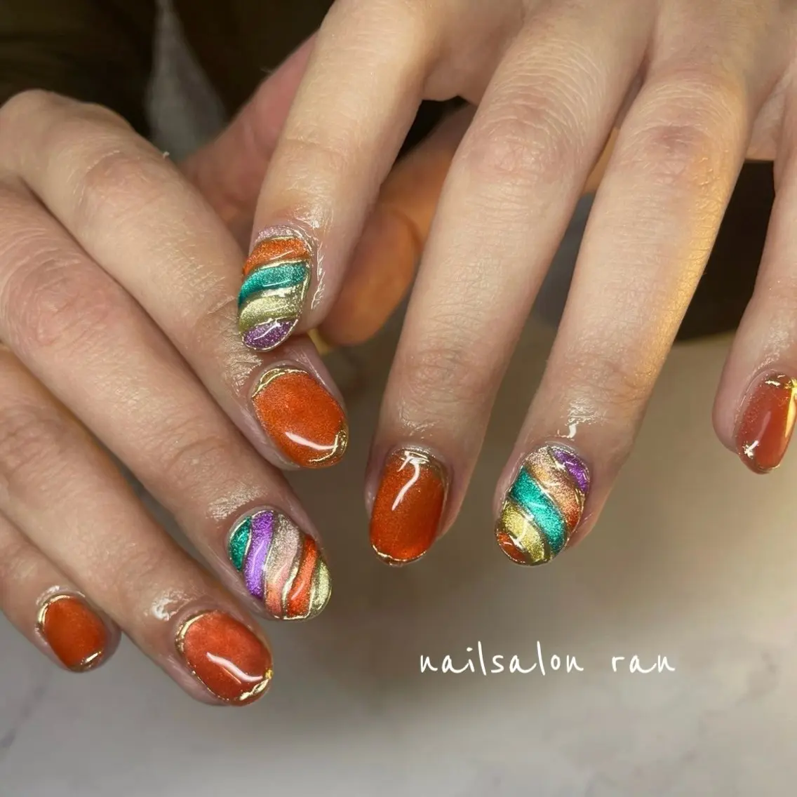 ネイル 春ネイル ハンドネイル ハンドケア nailsalon ranのネイルデザイン