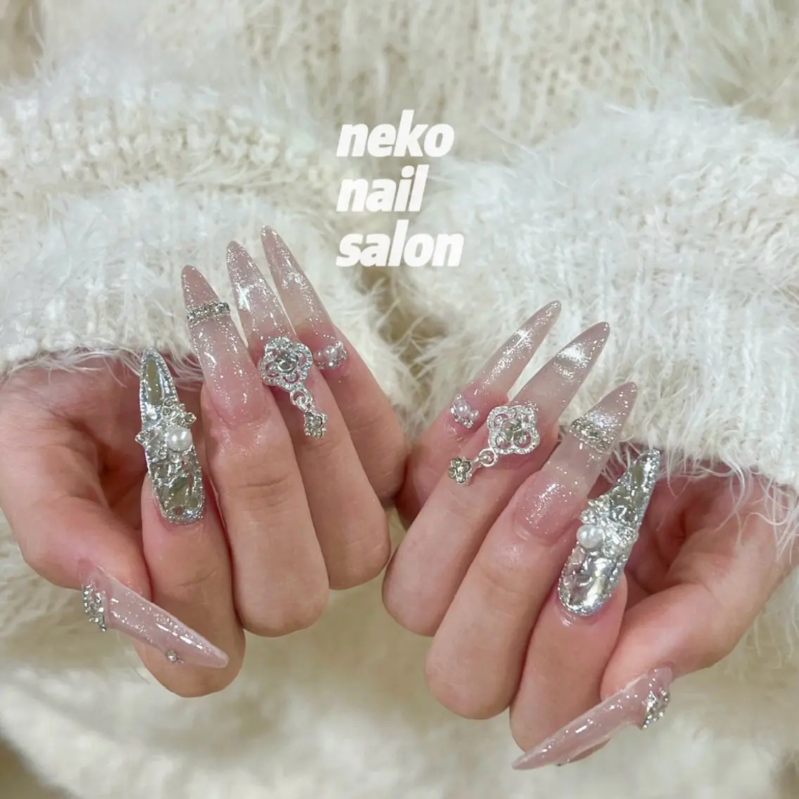 ネイル マグネットネイル ワンホンネイル ハンドネイル neko nailのネイルデザイン