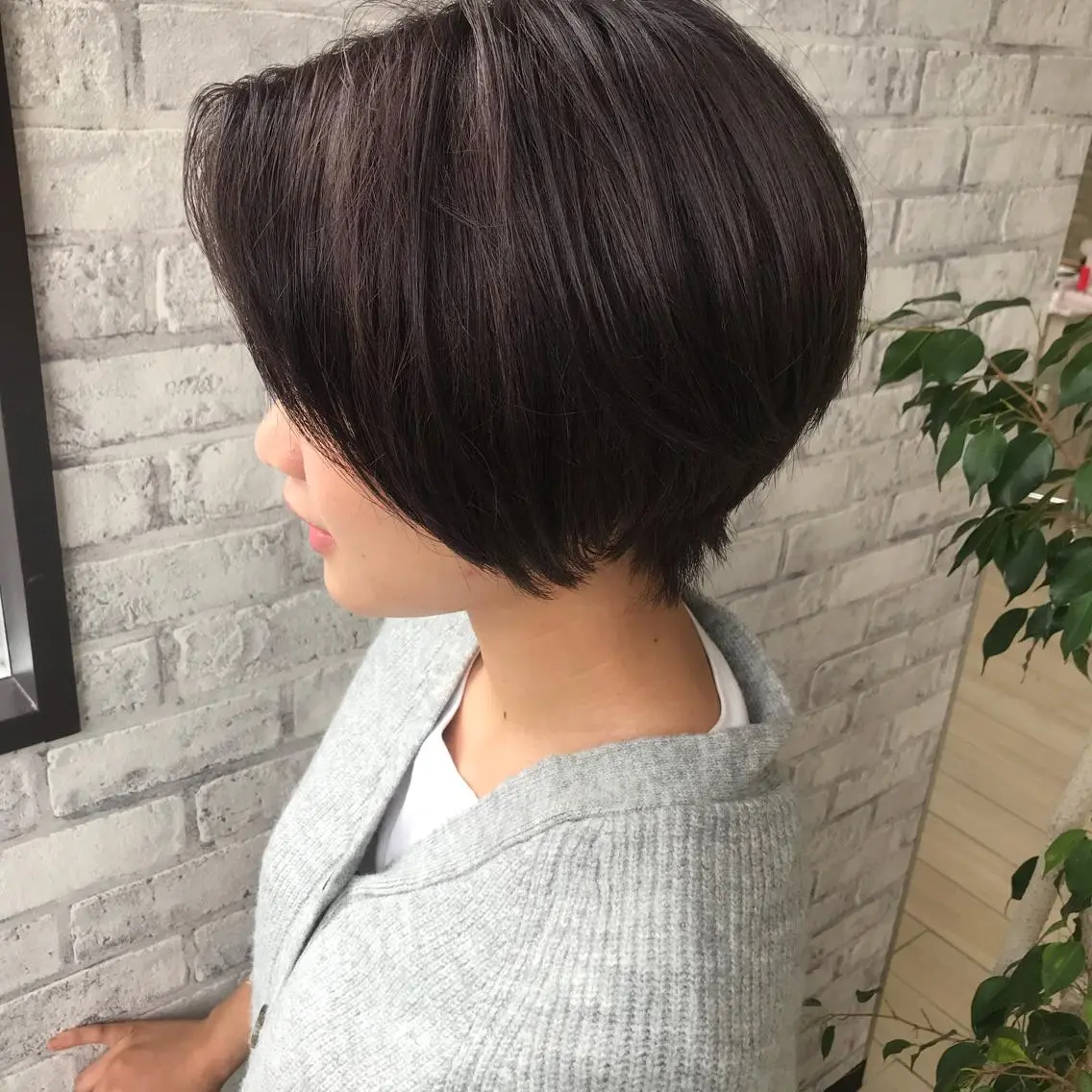 ショート カラー ラベンダーカラー ヘアカラー トリートメント Oopsレイヤー 加藤澄都のヘアスタイル