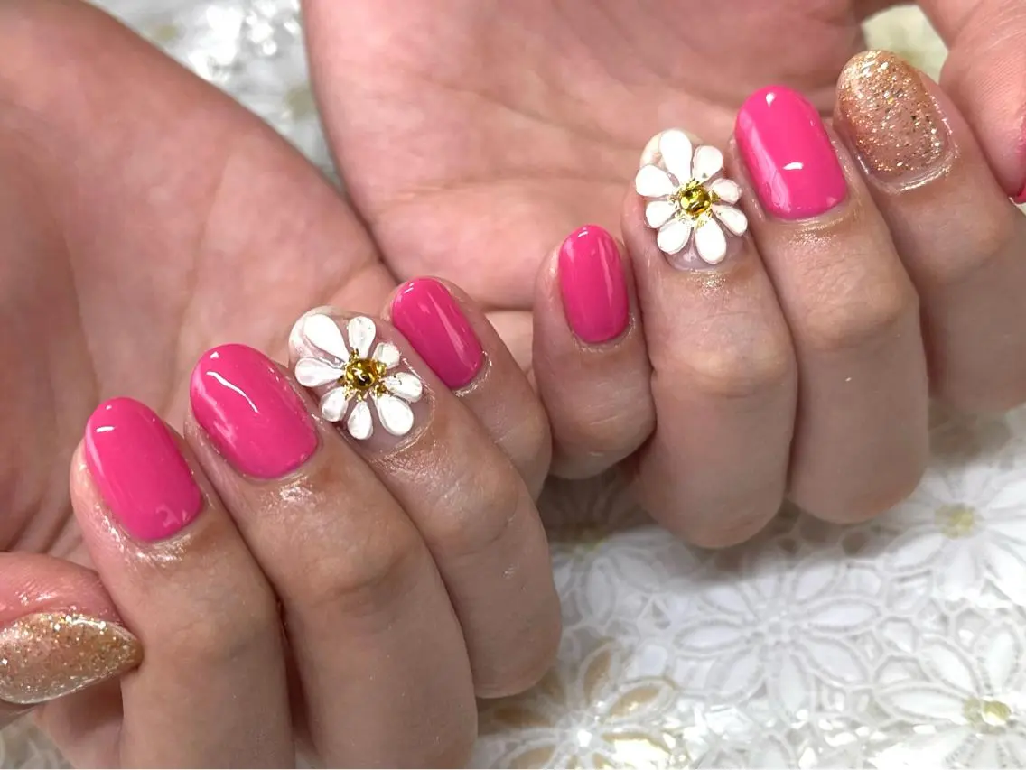 ネイル ジェルネイル 韓国ネイル パラジェル ピンク nails' it...のネイルデザイン