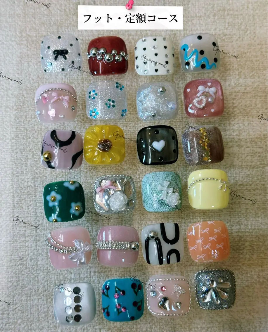 ネイル フットネイル Gemini nailのネイルデザイン