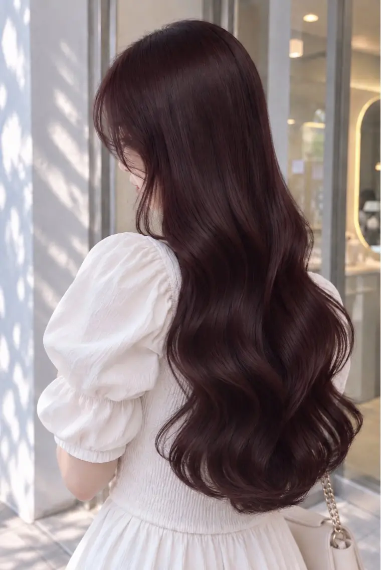 ロング ヘアカラー YUNA🩵髪質改善 🩵ベージュカラーのヘアスタイル