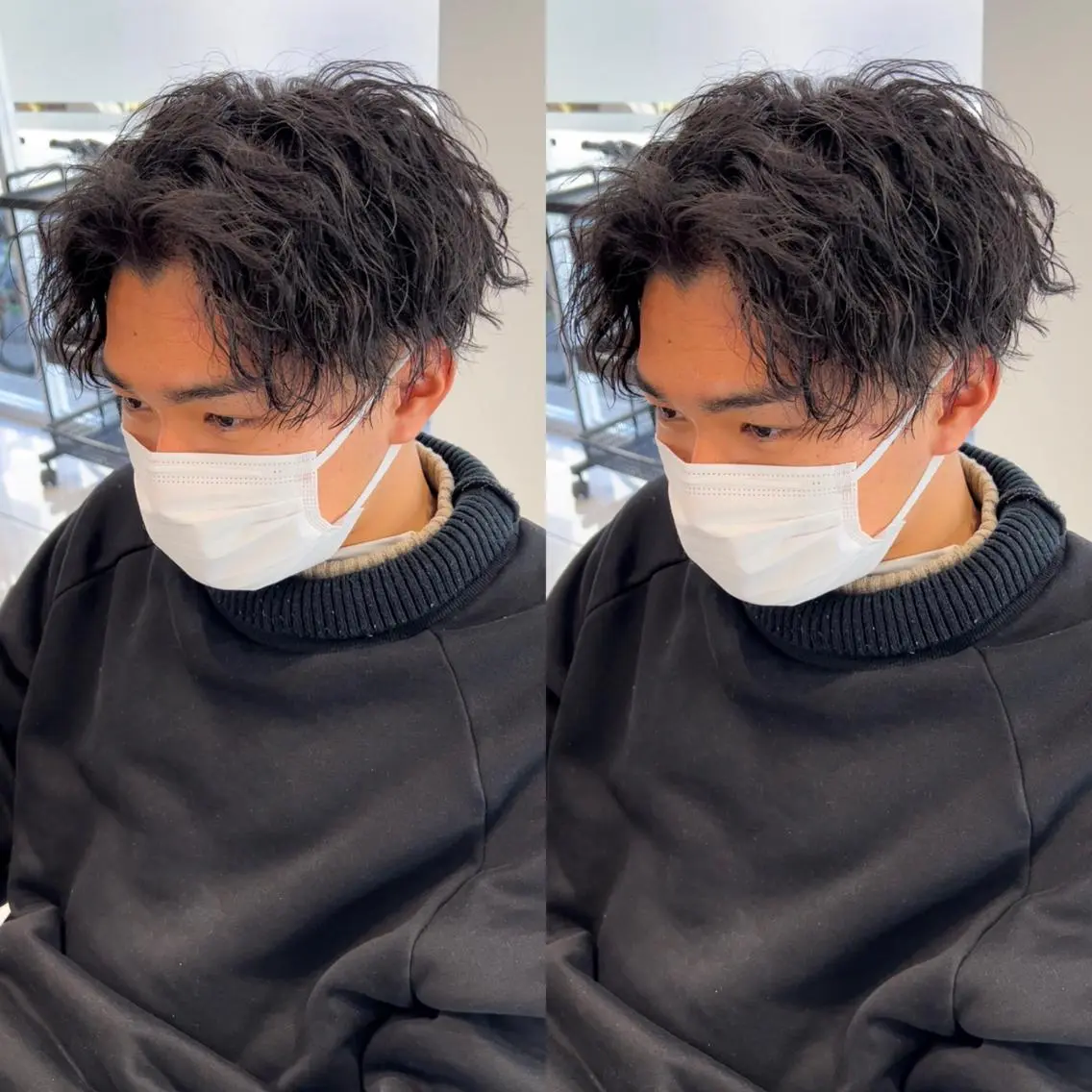 ショート カラー パーマ ヘアアレンジ メンズ キッズ カット 盛れる韓国ヘア♡ 🌻鈴木花🌈のヘアスタイル