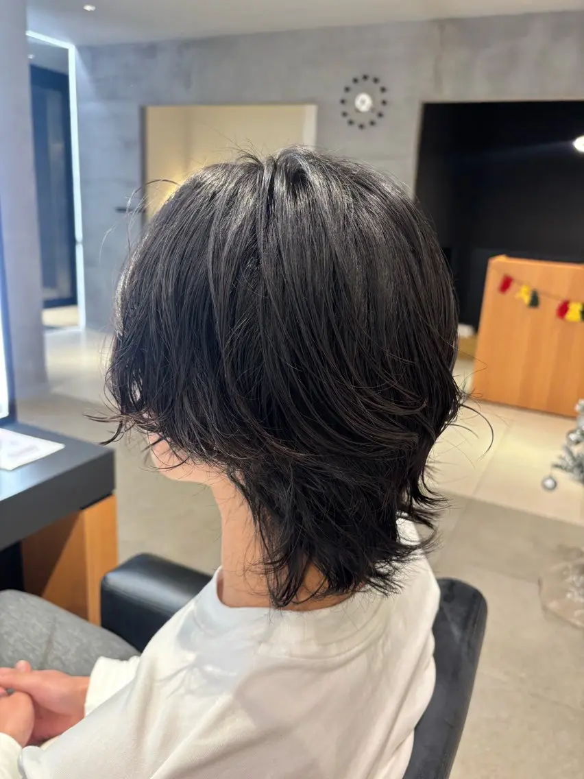メンズ カット パーマ KAREN(ému) 伏見/カットモデルのヘアスタイル