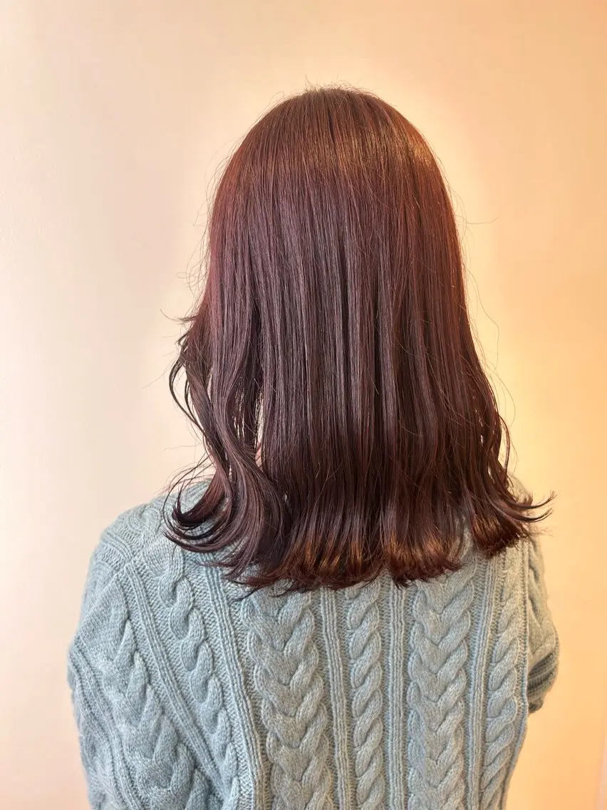 ミディアム カラー ヘアアレンジ レイヤー/インナー カラー🦋ルイのヘアスタイル