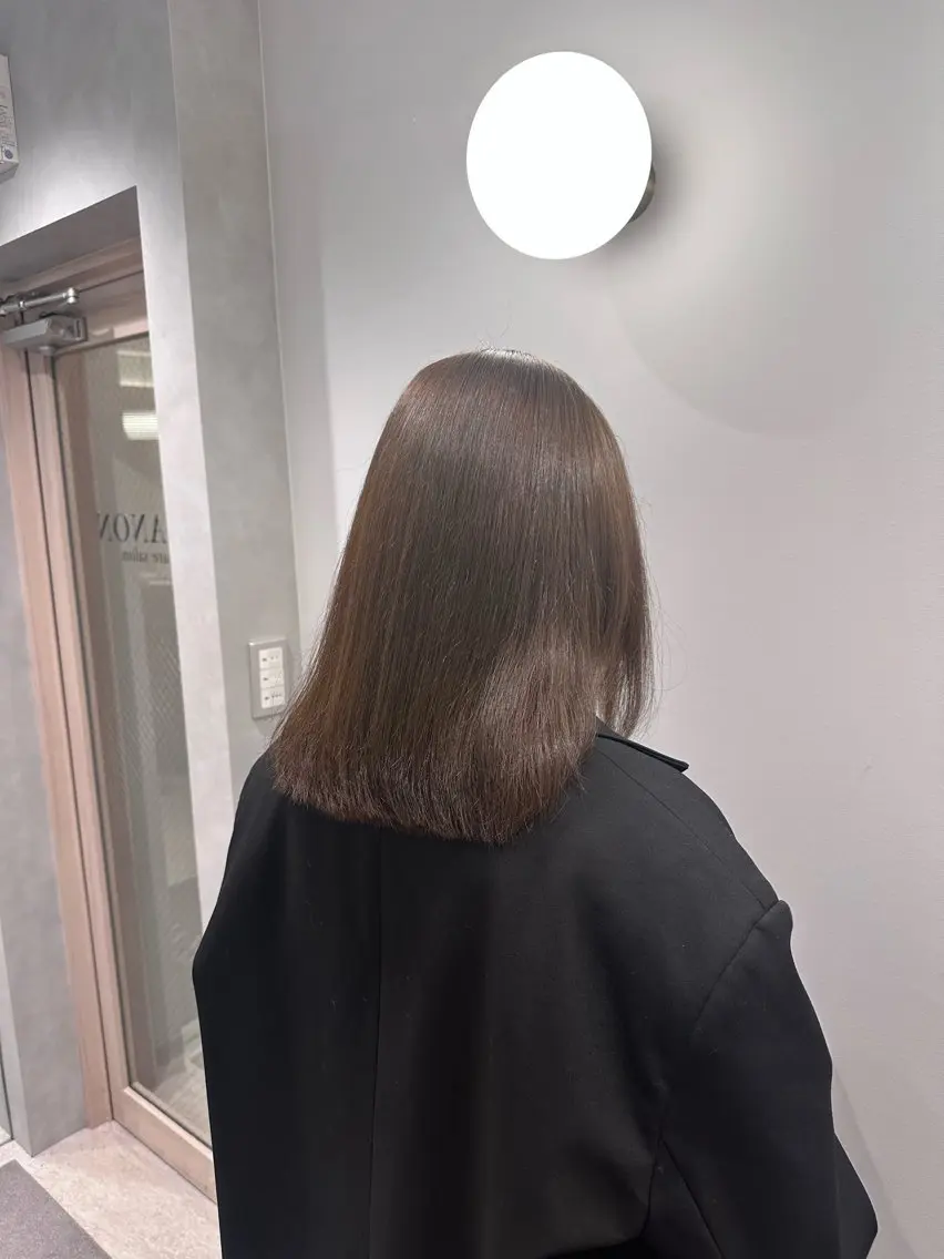 セミロング カラー ヘアアレンジ ヘアカラー トリートメント 美髪透明感特化| なおき|池袋美容師のヘアスタイル