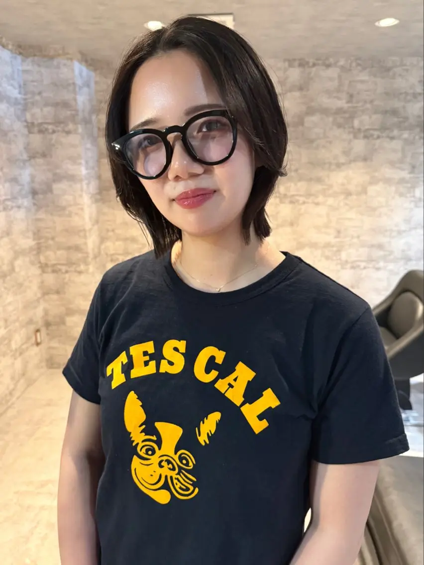 ショート カラー パーマ カット ヘアカラー 縮毛矯正 トリートメント mai / linoah˚✧のヘアスタイル