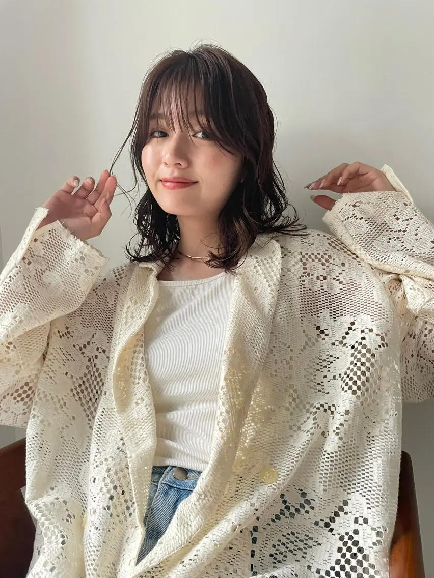 ミディアム 松井 涼馬のヘアスタイル