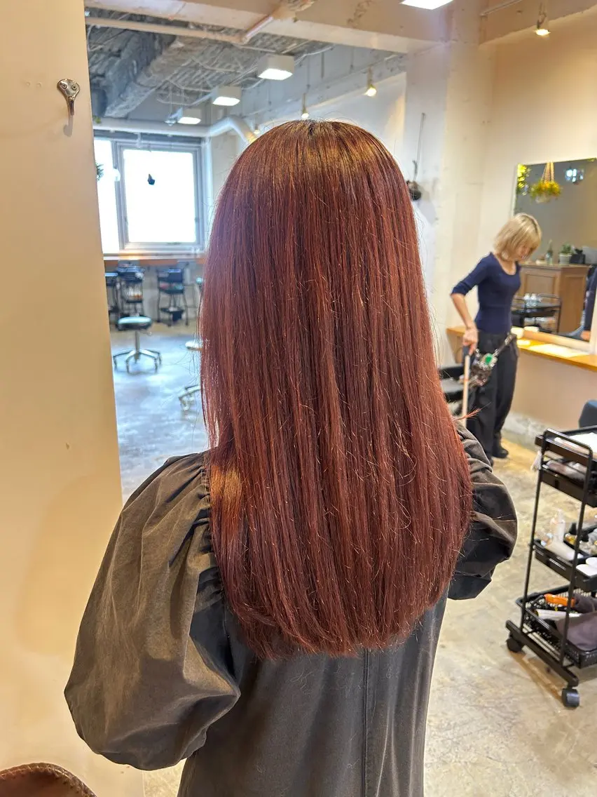 セミロング カラー カット ヘアカラー ナチュラル大人っぽい スタイル　MAORIのヘアスタイル