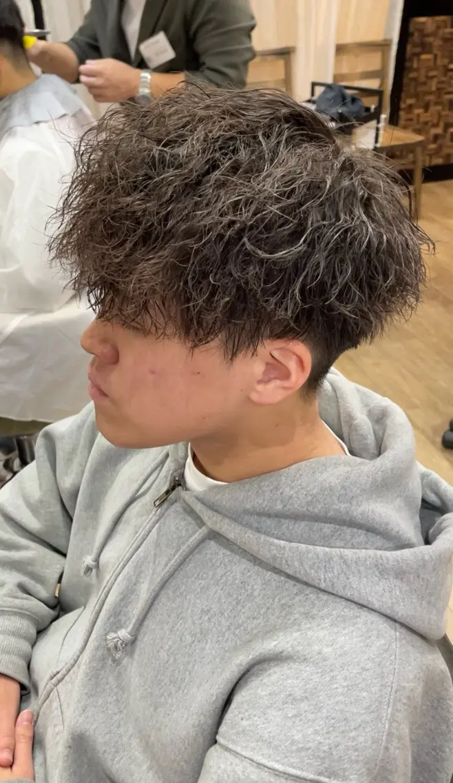✨ミニモ限定✨メンズカット＋ツイストスパイラルパーマ🌀🌀の写真