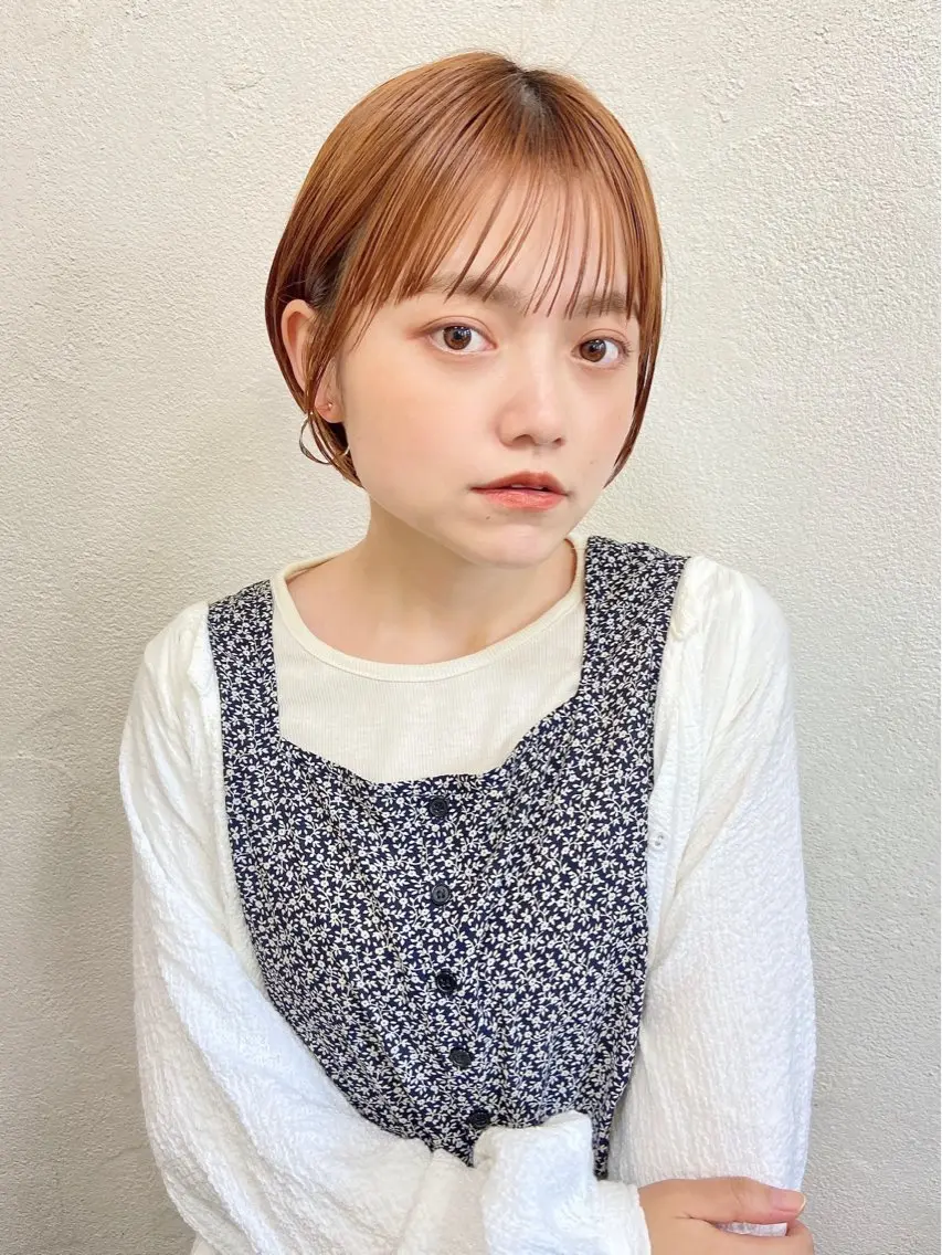 ショート カラー カット ヘアカラー トリートメント 🦋透明感カラー🦋 なつやのヘアスタイル