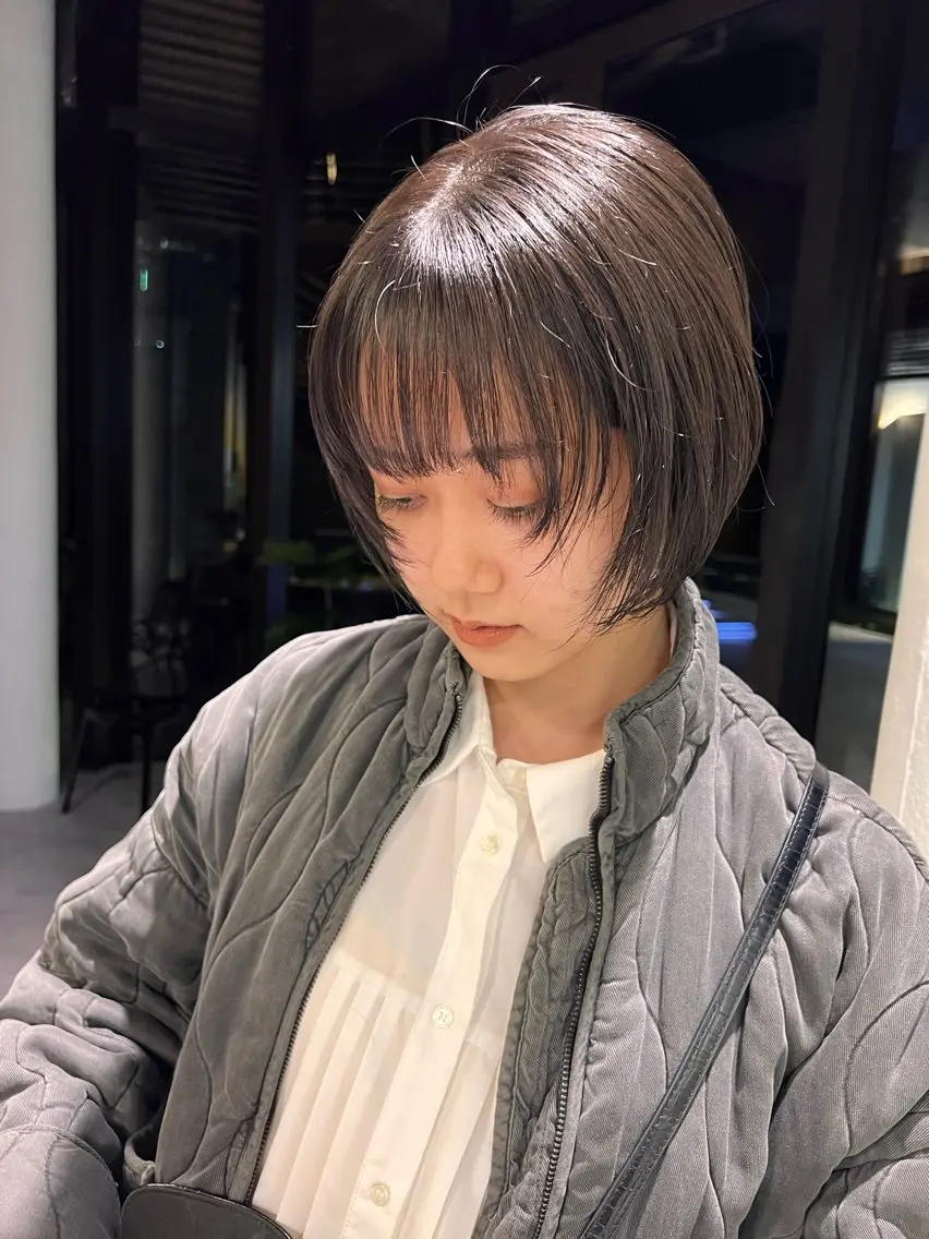 ショート ショートボブ ボブ ショートヘア 上田 エミのヘアスタイル