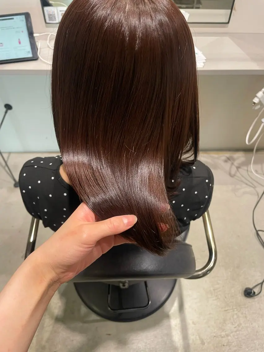 ミディアム カラー ヘアカラー ないとう ゆうかのヘアスタイル