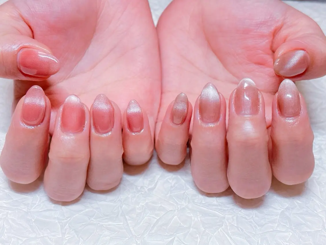 ネイル アートネイル オーロラネイル チークネイル フラッシュネイル フットネイル ハンドネイル ハンドケア ゆ か_Nails💫のネイルデザイン