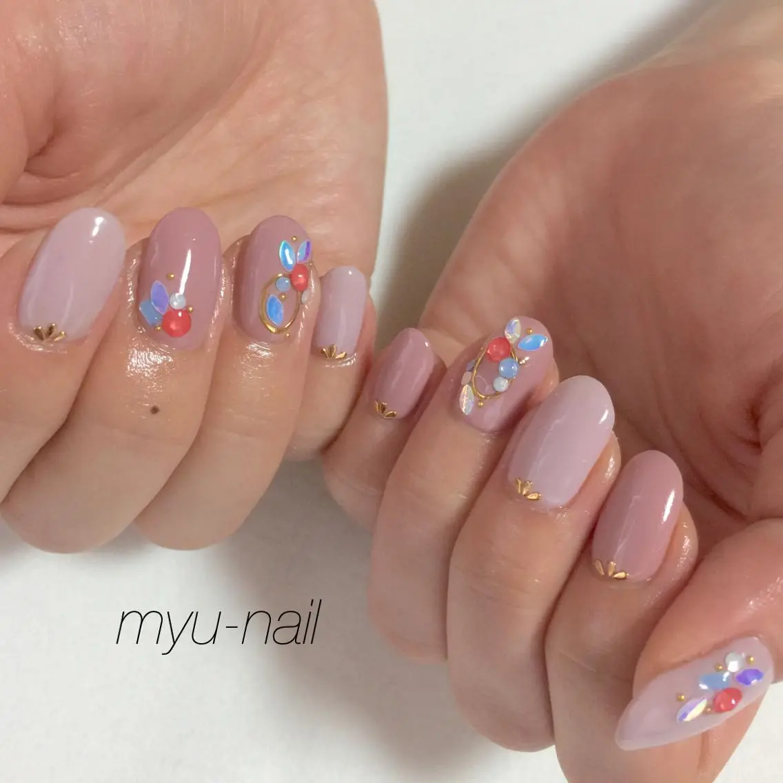 ネイル ハンドネイル ホームサロン myu-nailのネイルデザイン