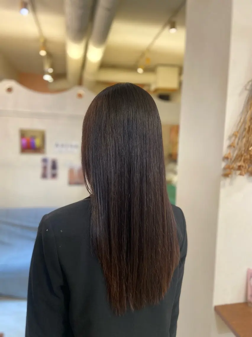 ロング 縮毛矯正 トリートメント ♡ ひかり♡のヘアスタイル