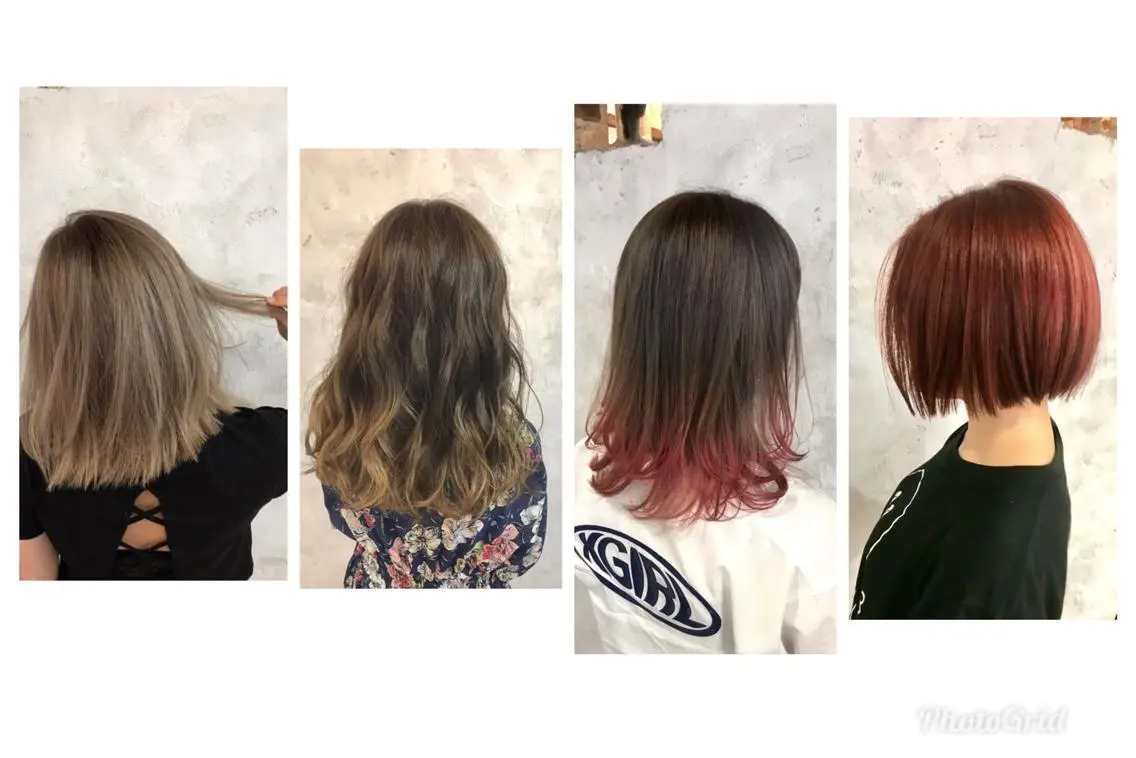 セミロング カラー ブリーチ lok[ロク] 高田馬場のヘアスタイル