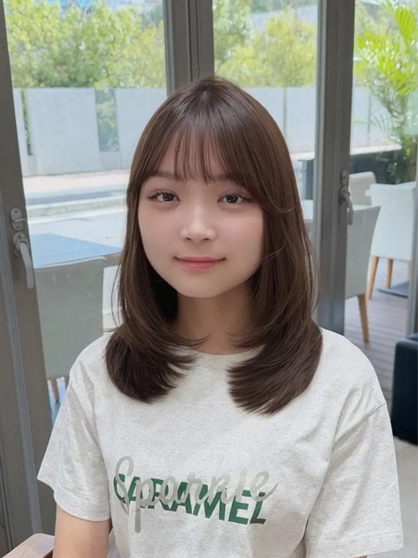 ロング カット 関口 知佳のヘアスタイル