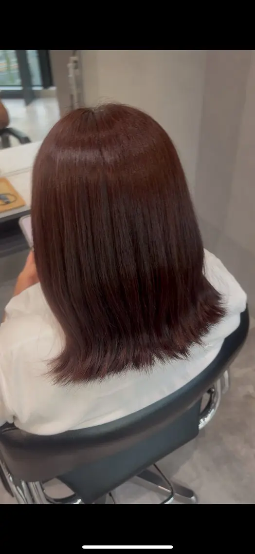 ミディアム カラー ヘアカラー トリートメント 彩華 🎀 西梅田美容室のヘアスタイル