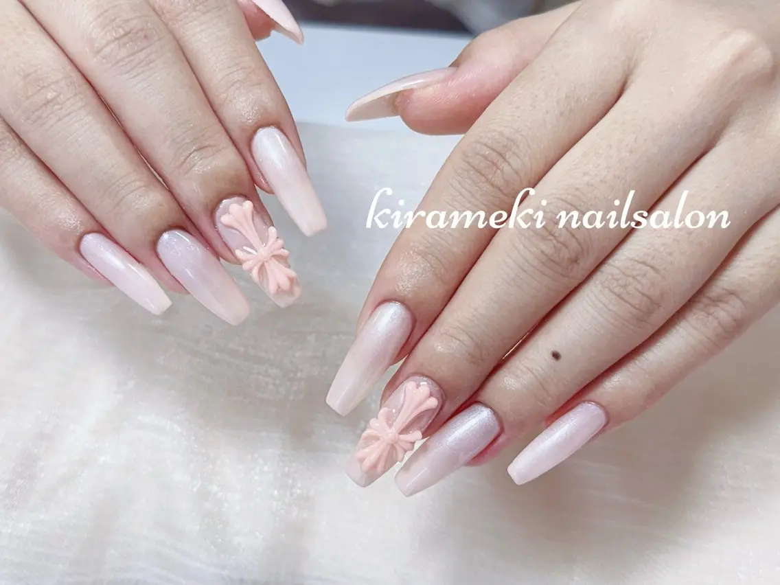 セミロング ハンドネイル kirameki nail salonのネイルデザイン