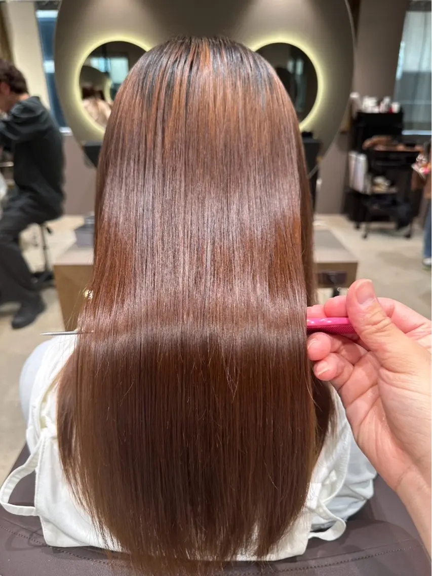 ロング カラー ヘアカラー 星 杏香⭐️のヘアスタイル