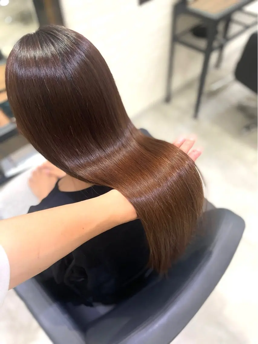 ロング 髪質改善 縮毛矯正 カット 縮毛矯正 トリートメント 杉野🫧美髪🫧 Zina博多店長のヘアスタイル