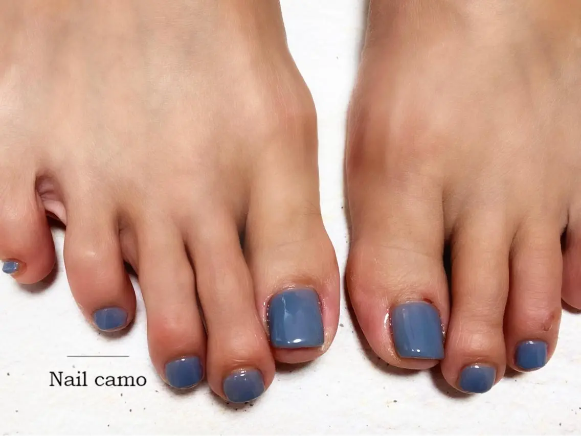 ネイル ワンカラーネイル フットネイル 🌟Nail camo🌟のネイルデザイン