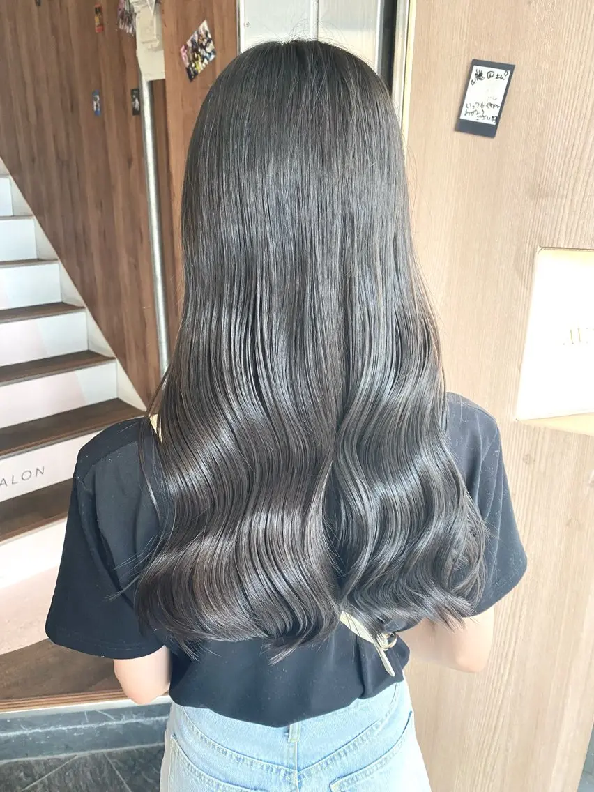 セミロング カット ヘアカラー トリートメント 村上 ゆういのヘアスタイル
