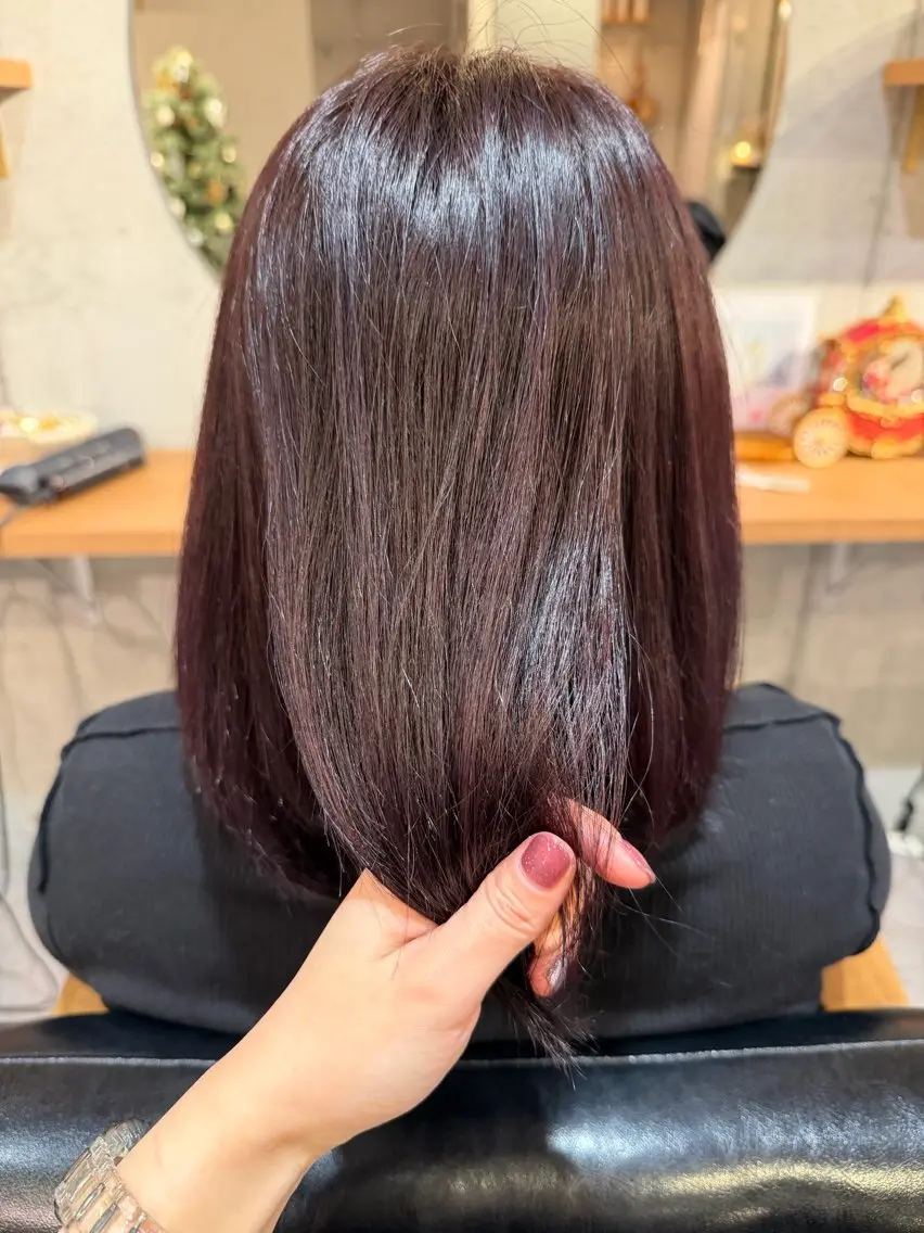 カラー ブリーチ ダブルカラー ブリーチなしカラー Remember Manaのヘアスタイル