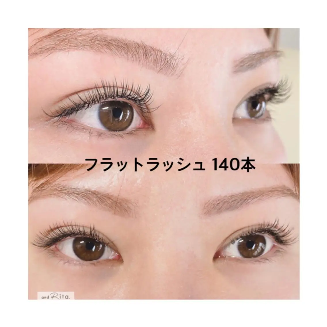 マツエク・マツパ Cカール フラットラッシュ andRita蒲生店 kanouのマツエク・マツパデザイン