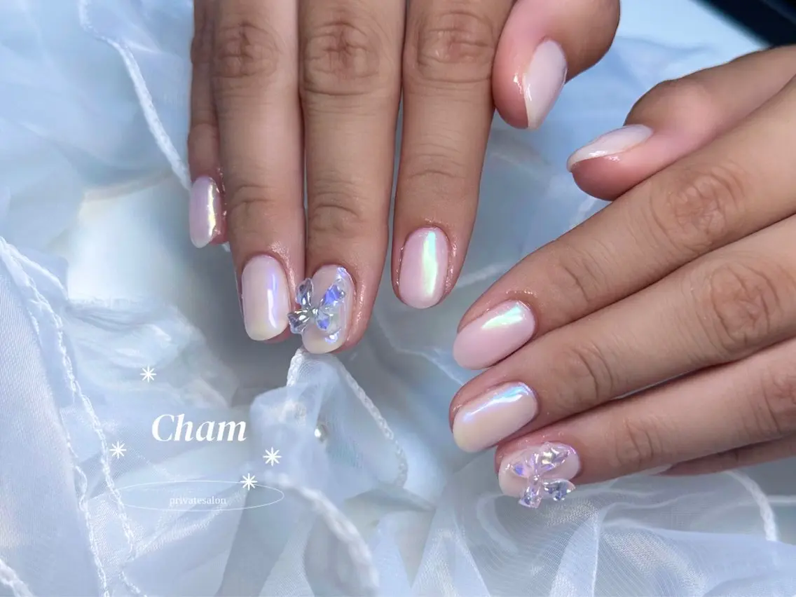 ネイル オーロラネイル Cham Haruneのネイルデザイン