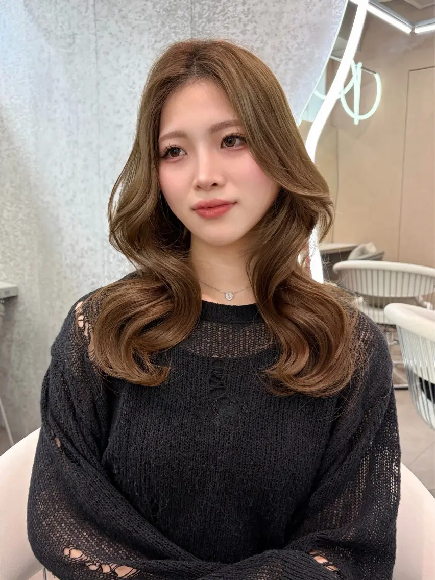 セミロング ヘアアレンジ カット ヘアカラー トリートメント 縮毛矯正ブリーチなし 🍒❤ゆうきのヘアスタイル