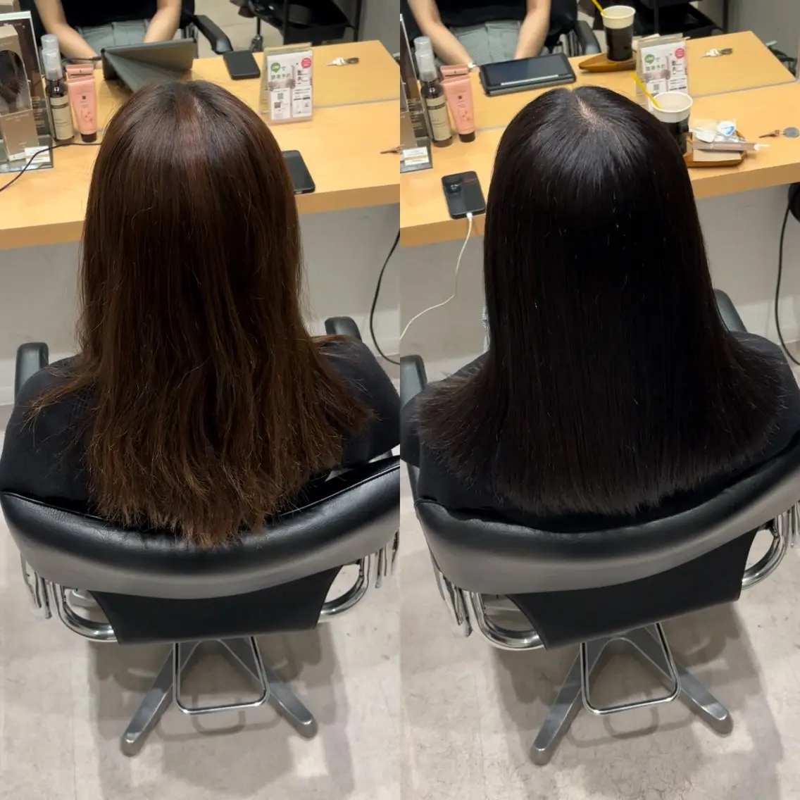 ロング カラー グレージュ 髪質改善 ロング トリートメント カット ヘアカラー トリートメント 髪質改善ヘアケア 艶髪特化/上田のヘアスタイル