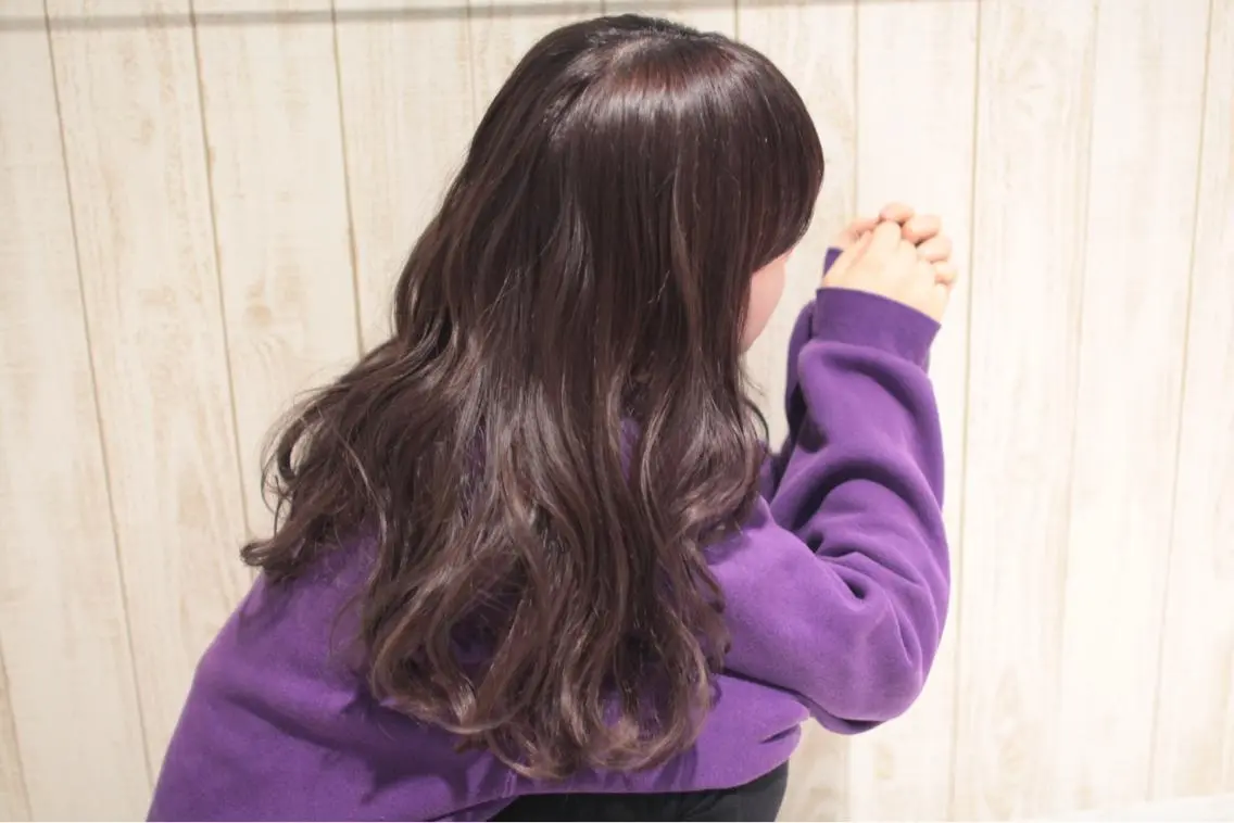 セミロング カラー 堺 鳳 ママ美容師 yukariのヘアスタイル